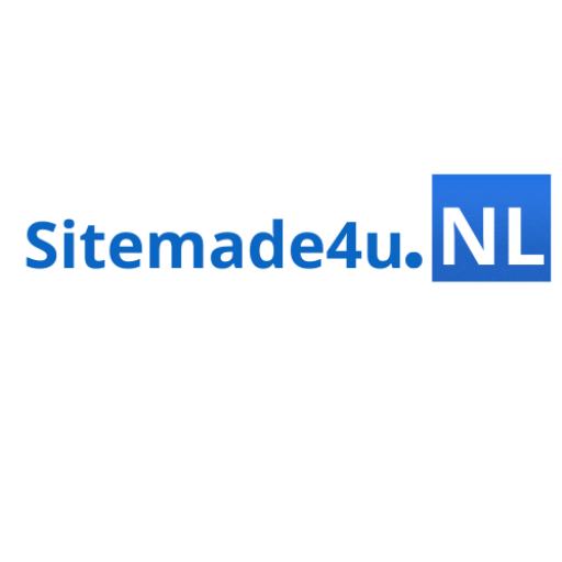 Logo van Sitemade4u.nl voor professionele websitebouw en websitecorrectie in Amsterdam en regio