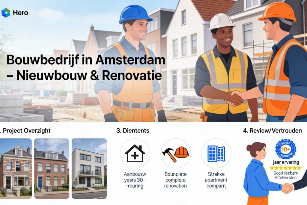 Website laten maken voor een bouwbedrijf met professionele online presentatie voor aannemers in regio